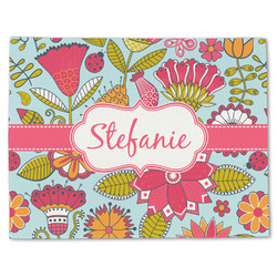 Wild Flowers Single-Sided Linen Placemat - Single w/ Name or Text