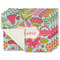Wild Flowers Single-Sided Linen Placemat - Set of 4 w/ Name or Text