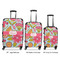 Wild Flowers Luggage Bags all sizes - With Handle