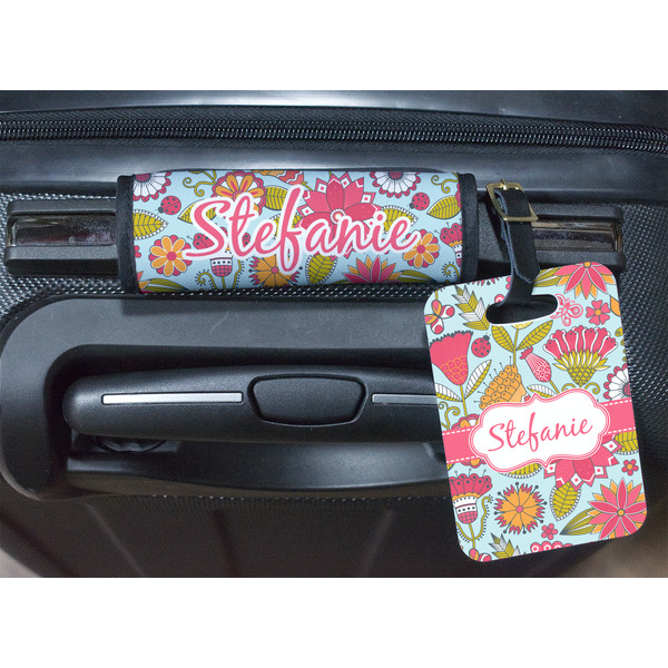 Wild Flowers Luggage Wrap & Tag