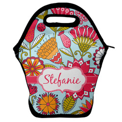 Wild Flowers Lunch Bag w/ Name or Text