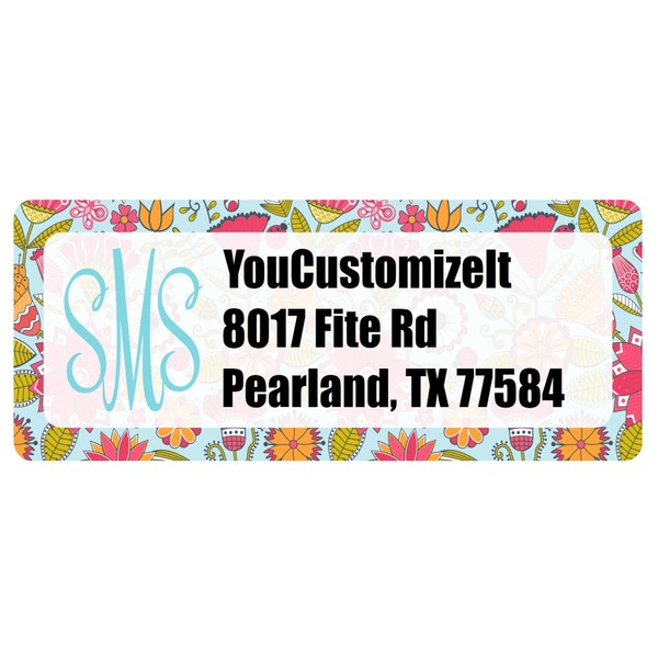 Custom Wild Flowers Return Address Labels (Personalized)