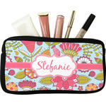 Wild Flowers Makeup / Cosmetic Bag - Small (Personalized)
