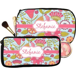Wild Flowers Makeup / Cosmetic Bag (Personalized)