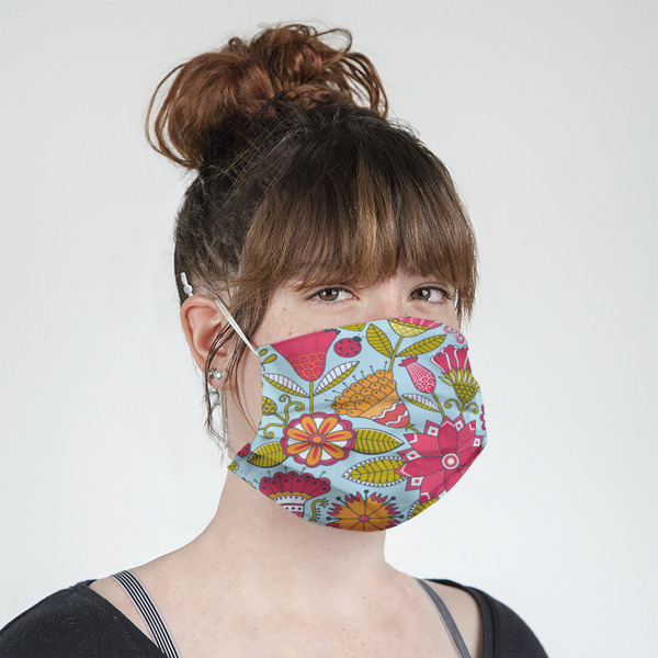 Wild Flowers Mask - Quarter View on Girl