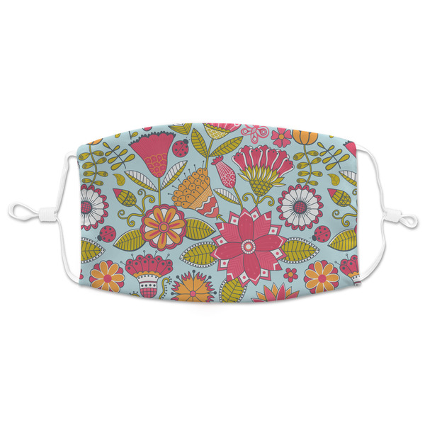 Custom Wild Flowers Adult Cloth Face Mask - XLarge