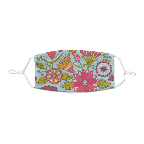 Custom Wild Flowers Kid's Cloth Face Mask - XSmall