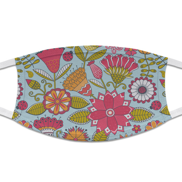 Custom Wild Flowers Cloth Face Mask (T-Shirt Fabric)