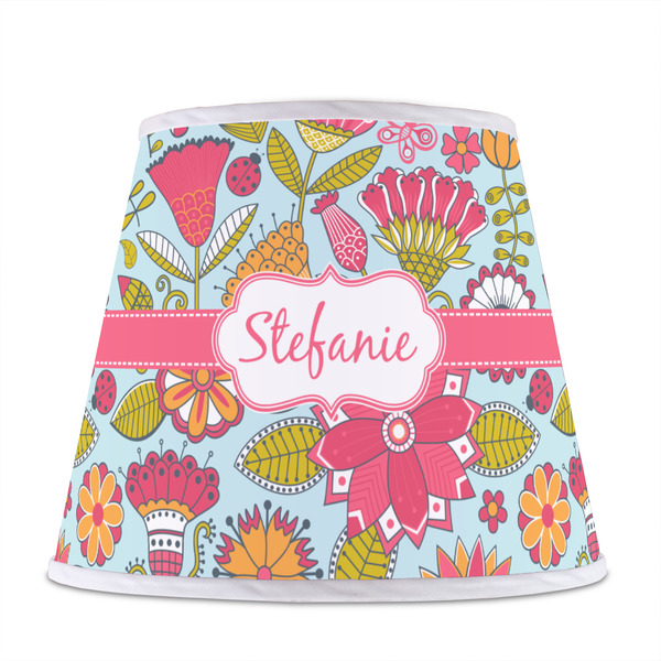 Wild Flowers Poly Film Empire Lampshade - Front View
