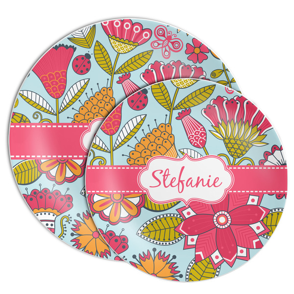 Wild Flowers Melamine Plates - PARENT/MAIN