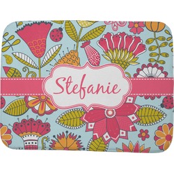 Wild Flowers Memory Foam Bath Mat - 48"x36" (Personalized)