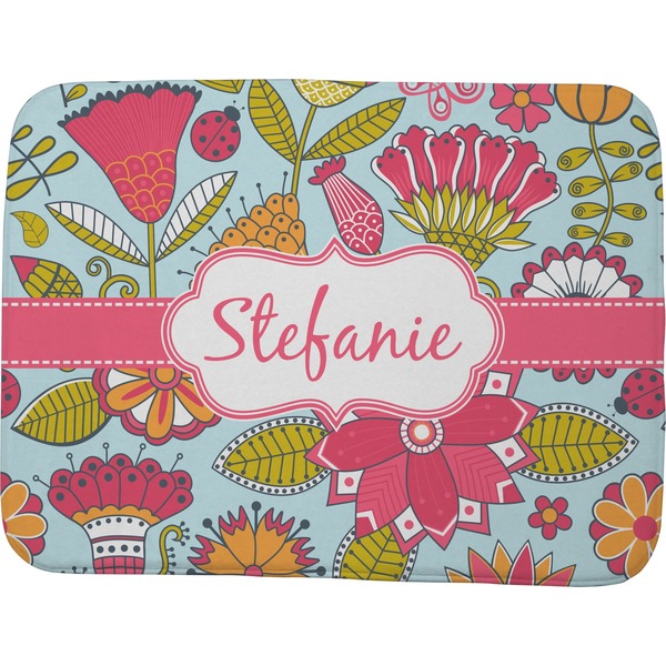 Wild Flowers Memory Foam Bath Mat 48 X 36