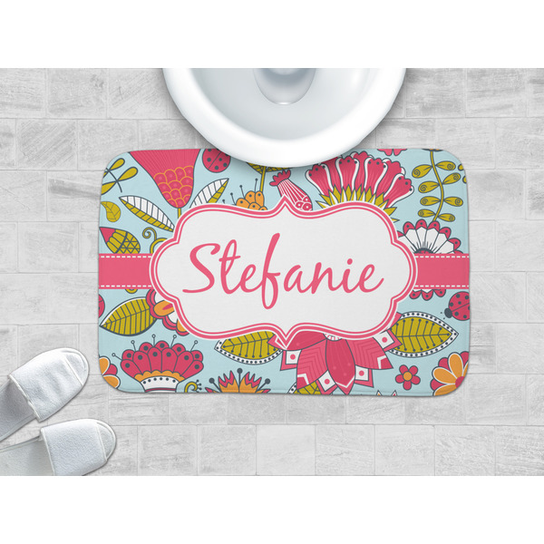 Wild Flowers Memory Foam Bath Mat - LIFESTYLE 34x21