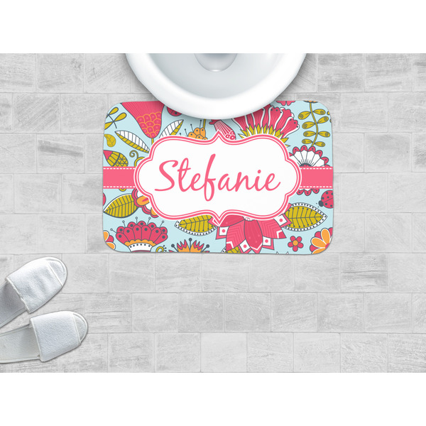 Wild Flowers Memory Foam Bath Mat - LIFESTYLE
