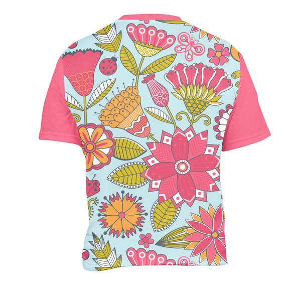 Wild Flowers Men's Crew Neck T Shirt Medium - Back