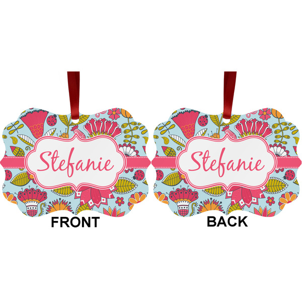 Wild Flowers Metal Benilux Ornament - Front and Back (APPROVAL)