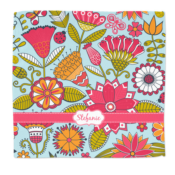 Custom Wild Flowers Microfiber Dish Rag (Personalized)