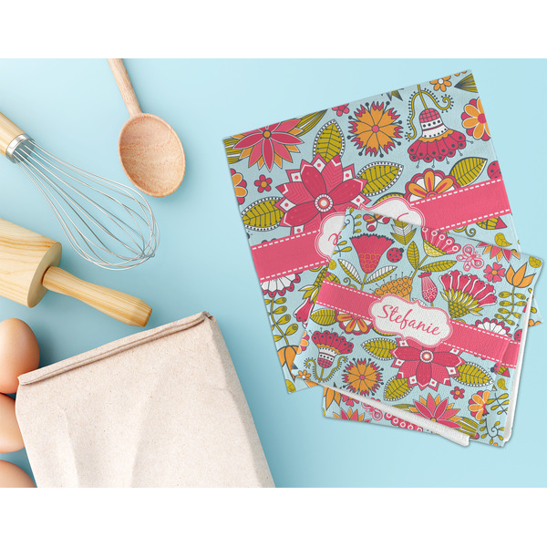 Wild Flowers Microfiber Dish Rag - LIFESTYLE