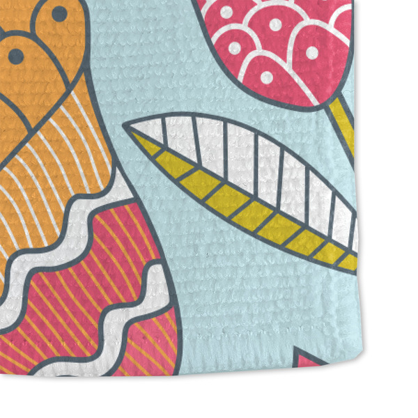 Wild Flowers Microfiber Dish Towel - DETAIL