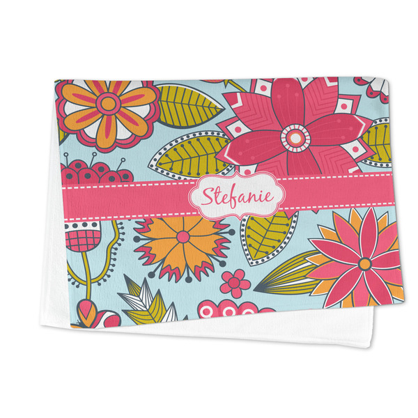 Wild Flowers Microfiber Dish Towel - FOLDED HALF