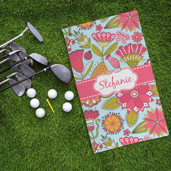 Wild Flowers Microfiber Golf Towels - LIFESTYLE