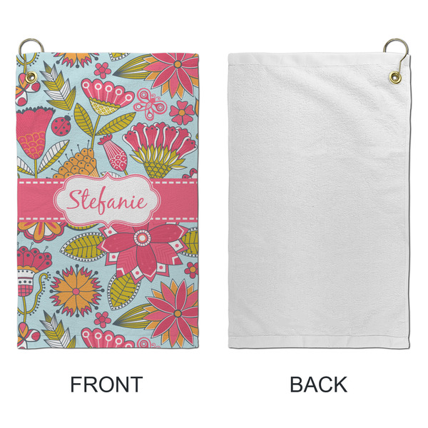 Wild Flowers Microfiber Golf Towels - Small - APPROVAL
