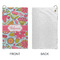 Wild Flowers Microfiber Golf Towels - Small - APPROVAL