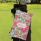 Wild Flowers Microfiber Golf Towels - Small - LIFESTYLE