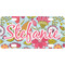 Wild Flowers Mini / Bicycle License Plate (4 Holes) (Personalized)