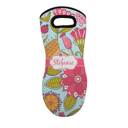 Wild Flowers Neoprene Oven Mitt - Single w/ Name or Text