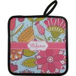 Wild Flowers Pot Holder w/ Name or Text