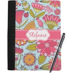 Wild Flowers Notebook Padfolio - Large w/ Name or Text