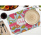 Wild Flowers Octagon Placemat - Single front (LIFESTYLE) Flatlay
