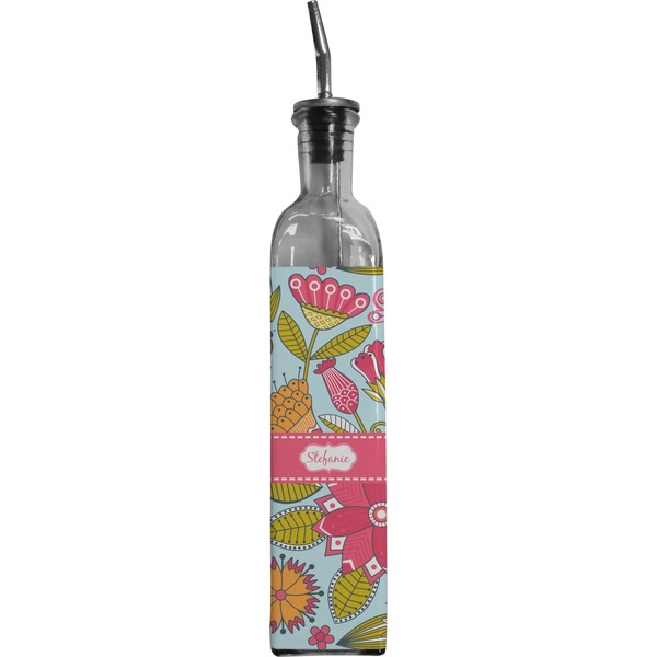 Custom Wild Flowers Oil Dispenser Bottle (Personalized)