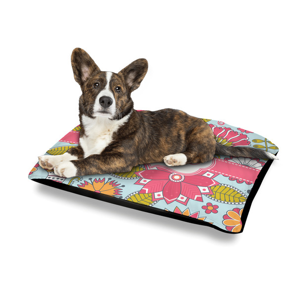 Wild Flowers Outdoor Dog Beds - Medium - IN CONTEXT