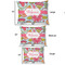 Wild Flowers Outdoor Dog Beds - SIZE CHART
