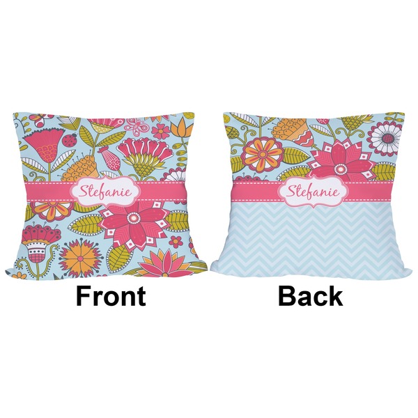 Wild Flowers Outdoor Pillow - 18x18