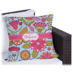 Wild Flowers Outdoor Pillow (Personalized)