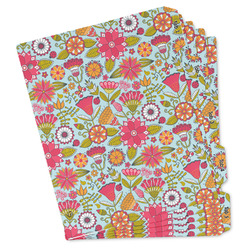 Wild Flowers Binder Tab Divider - Set of 5 (Personalized)