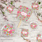 Wild Flowers Party Supplies Combination Image - All items - Plates, Coasters, Fans