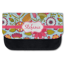 Wild Flowers Canvas Pencil Case w/ Name or Text