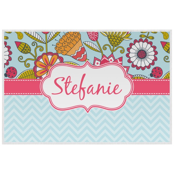 Wild Flowers Personalized Placemat (Back)