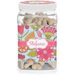 Wild Flowers Dog Treat Jar (Personalized)