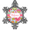 Wild Flowers Vintage Snowflake Ornament (Personalized)