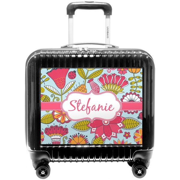 Custom Wild Flowers Pilot / Flight Suitcase (Personalized)