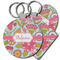 Wild Flowers Plastic Keychain (Personalized)