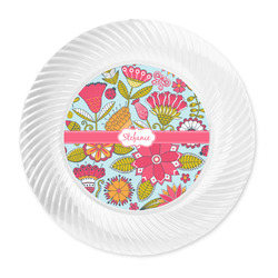 Wild Flowers Plastic Party Dinner Plates - 10" (Personalized)