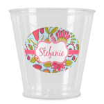 Wild Flowers Plastic Shot Glass (Personalized)