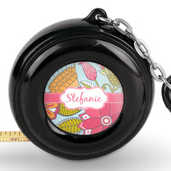 Wild Flowers Pocket Tape Measure - 6 Ft w/ Carabiner Clip (Personalized)