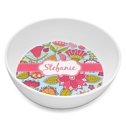 Wild Flowers Melamine Bowl - 8 oz (Personalized)